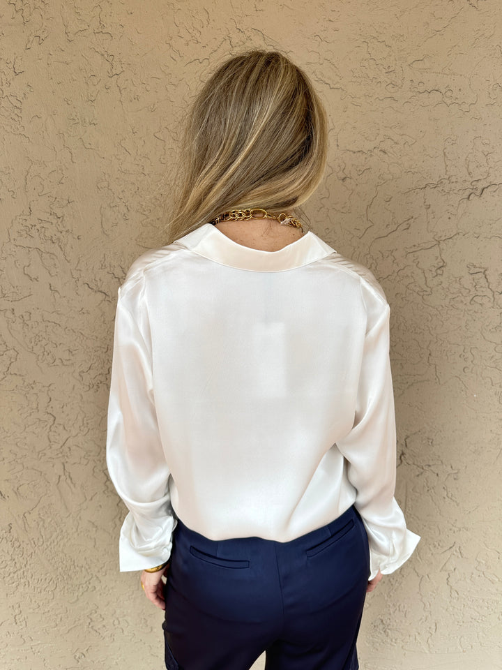 Catherine Gee Daria Silk Shirt - White