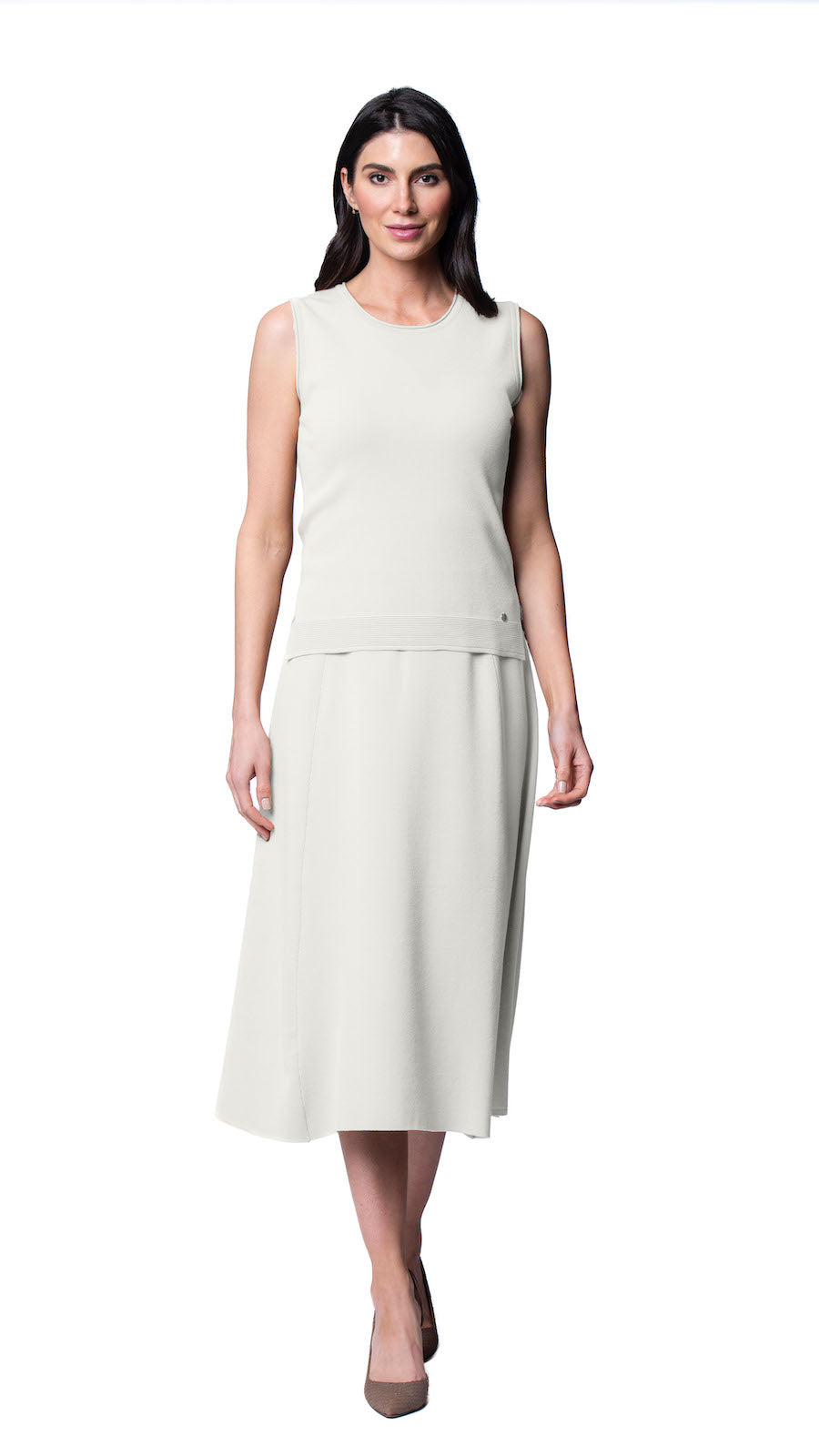 Biana Alva Tank Top - Winter White available at Barbara Katz