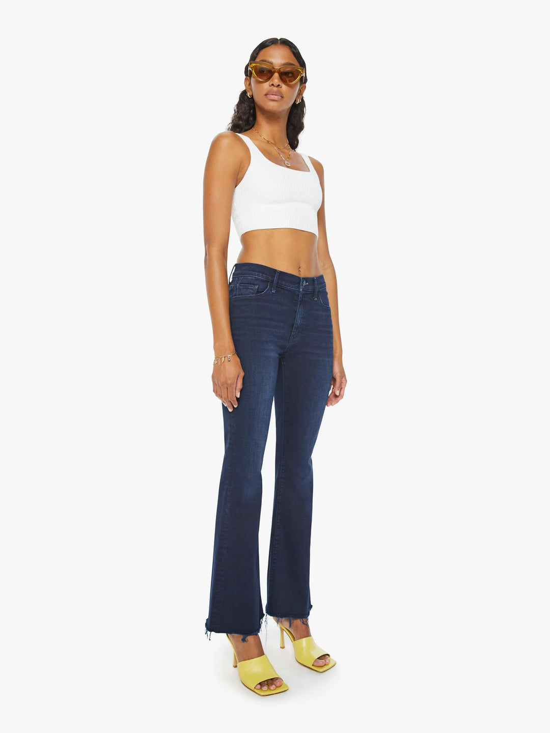 Mother The Weekender Fray Jeans in Chip On My Shoulder available at Barbara Katz