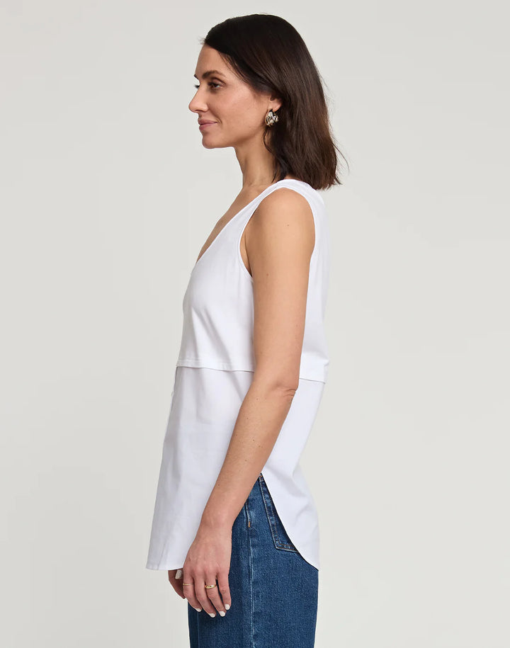 Hinson Wu Claire Sleeveless Foundation Layer - White