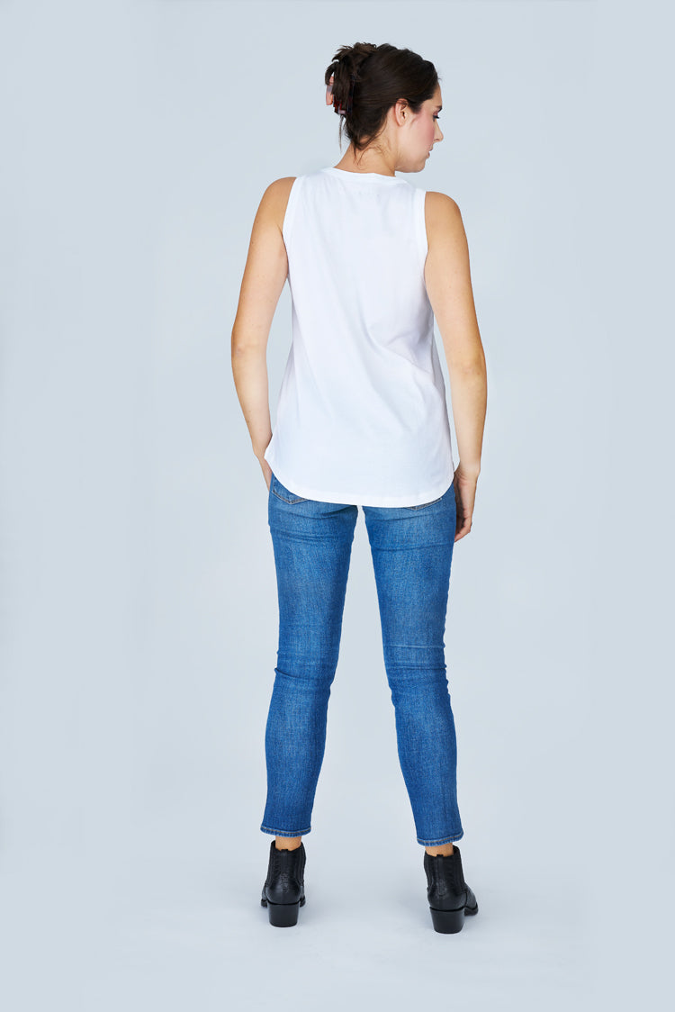 Suzi Roher The Lola Tank Top - Love In Blue