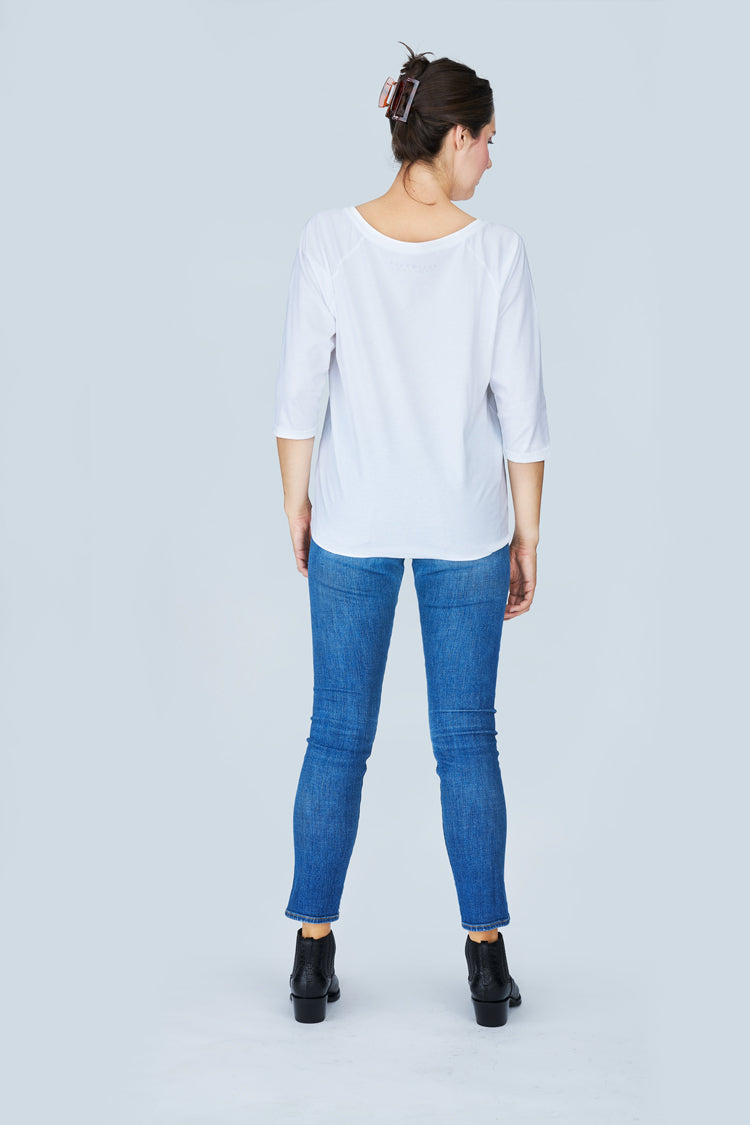 Suzi Roher The Bailey 3/4 Sleeve Tee - Audrey, Lauren, Twiggy