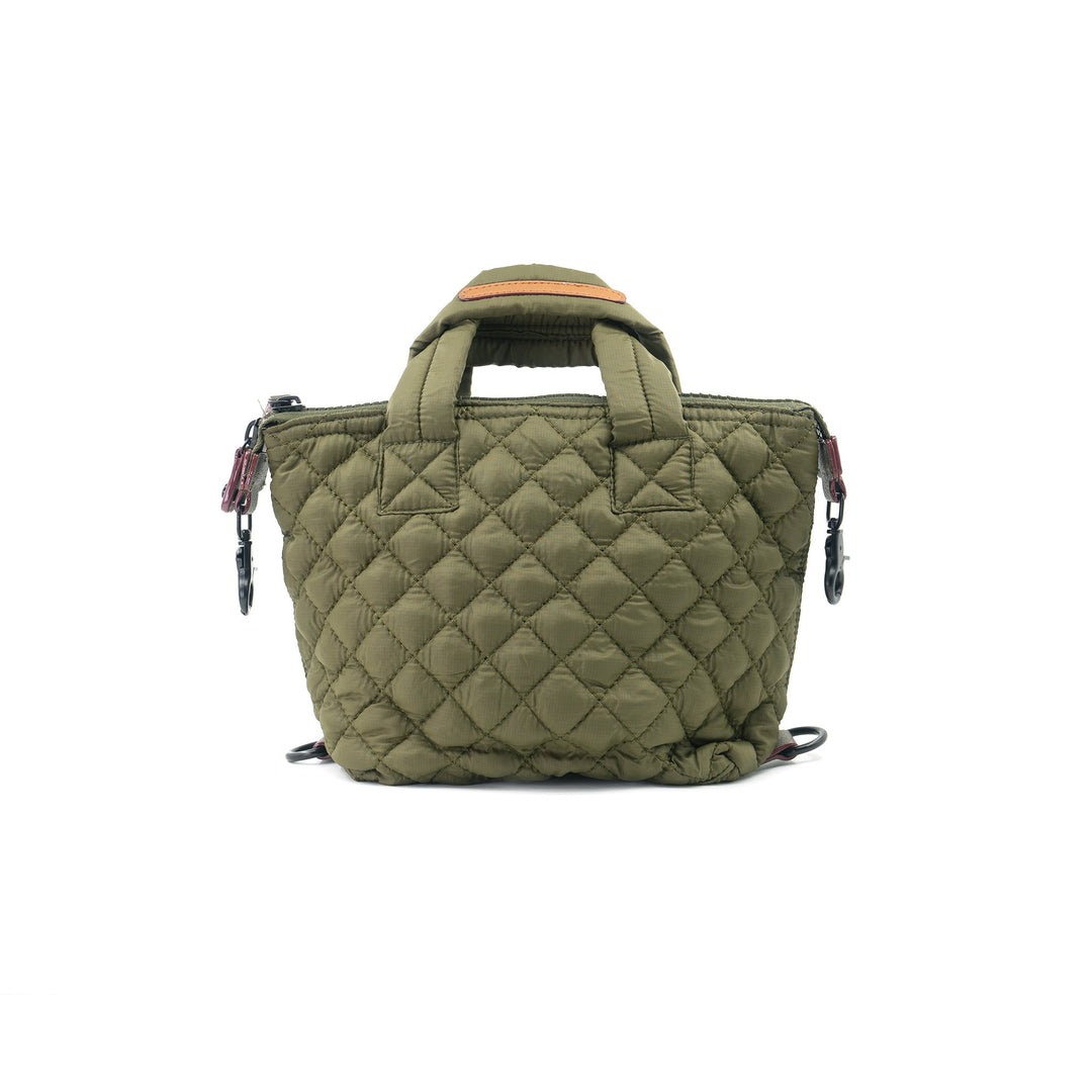 BK Mini Quilted Bag in Olive available at Barbara Katz