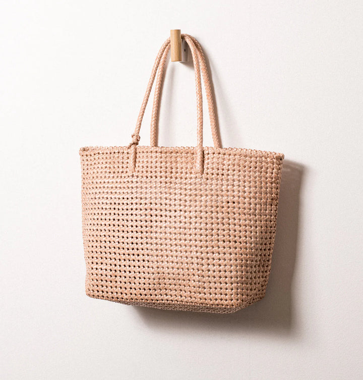 Daniella Lehavi Vivian Woven Large Tote - Powder White