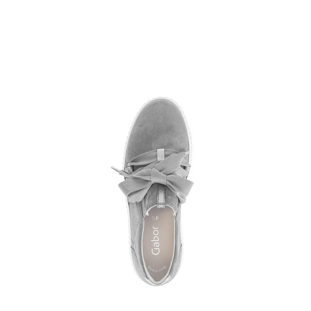 Gabor Bow Sneakers in Stone