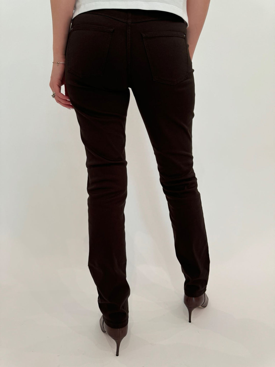 MAC Jeans MAC Dream Straight Denim 32" in Deep Brown 