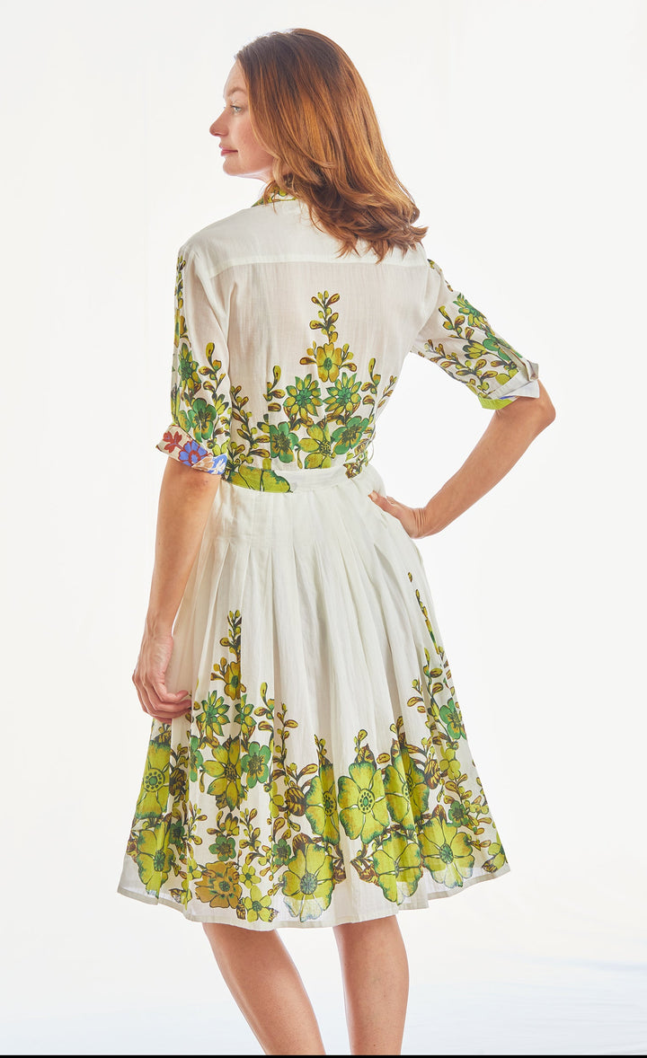 Dizzy-Lizzie Mrs Maisel Dress - Green Leaf "Easter Dress" available at Barbara Katz