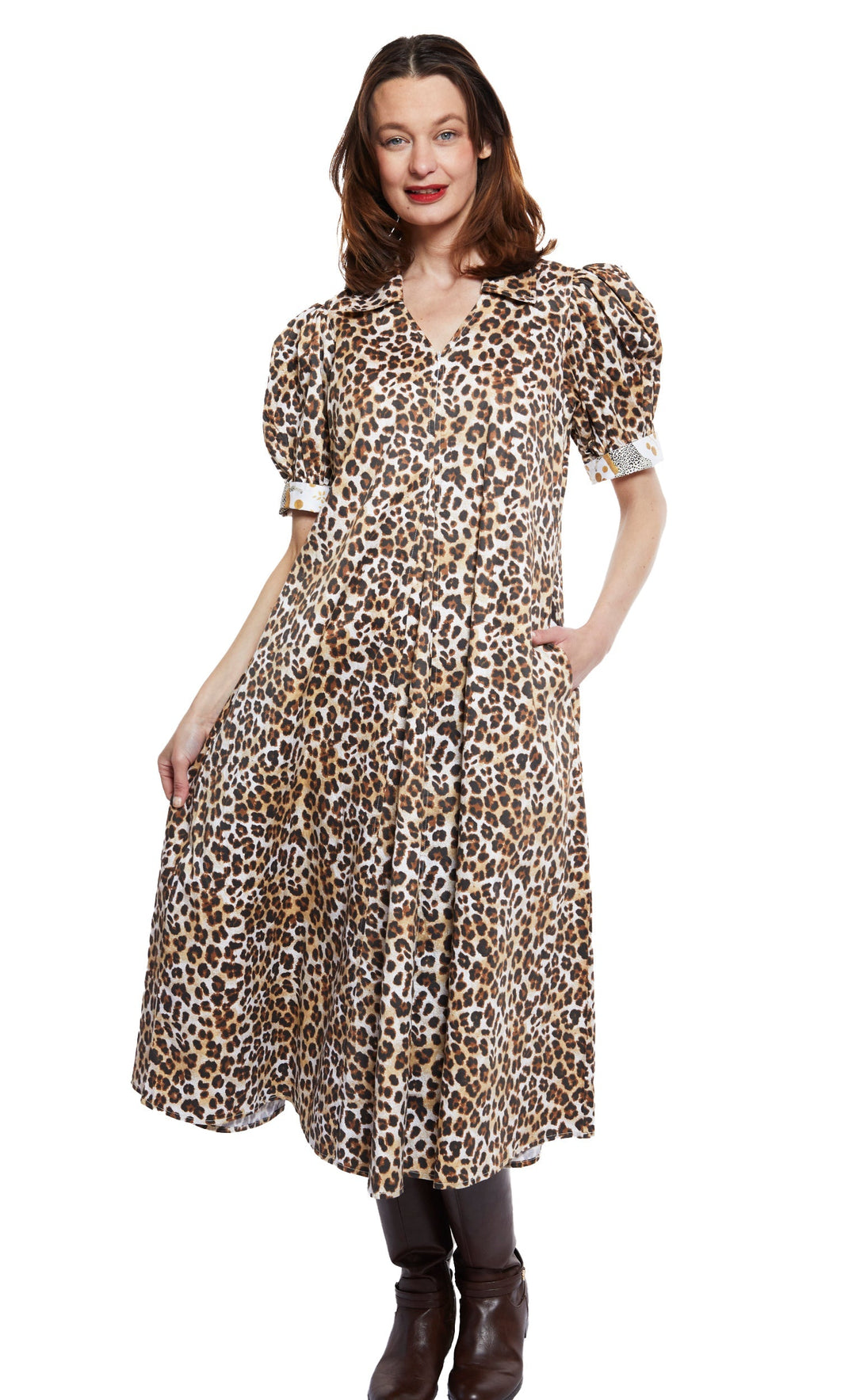 Montauk Dress Classic Cheetah Print