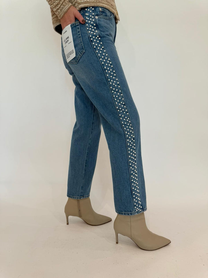 Frame Atelier Le Jane Crop Denim in Daylight Pearl available at Barbara Katz