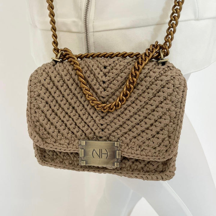 Noam Hazan Mini Milan Bag in Stone available at Barbara Katz