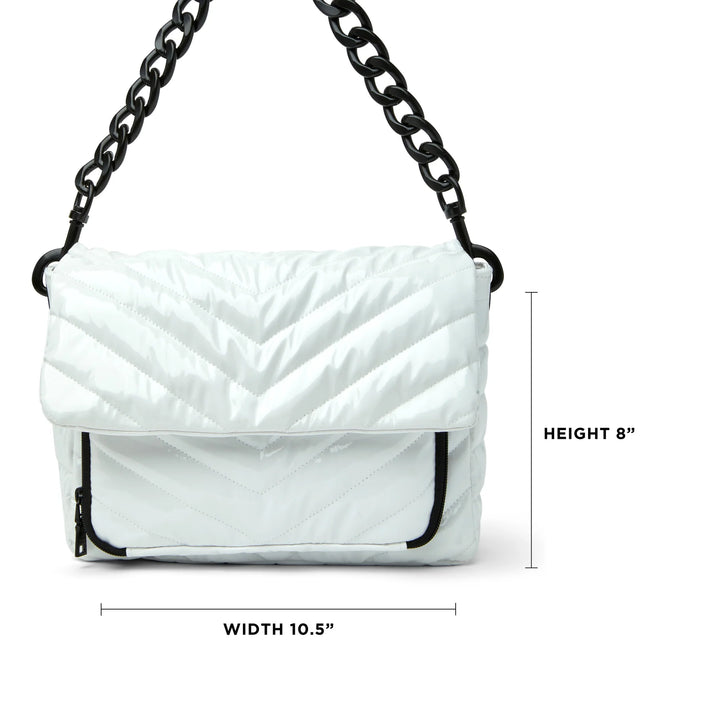 Think Royln The Muse Crossbody - White Patent