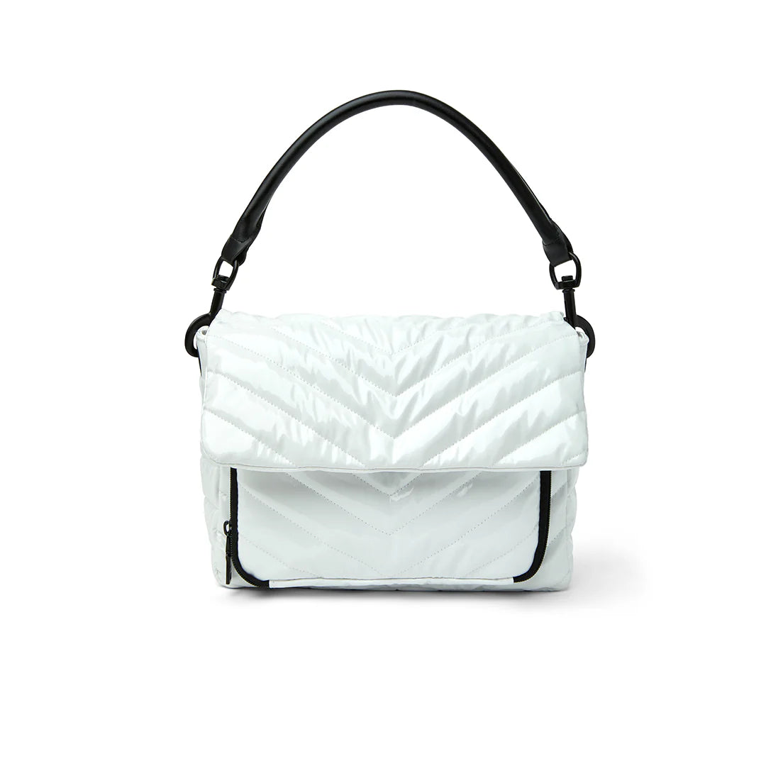 Think Royln The Muse Crossbody - White Patent handbag