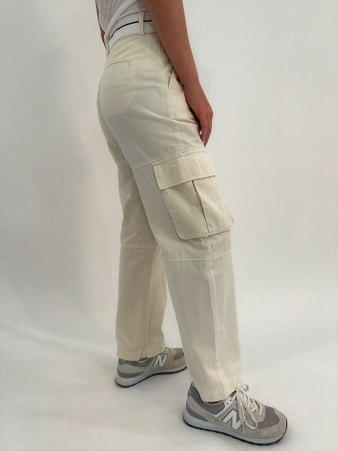 Pistola Addie Reversed Waistband Pants - Ivory