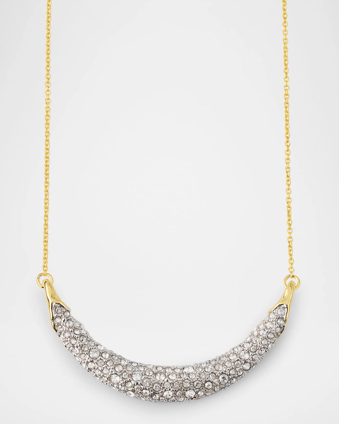 Alexis Bittar Solanales Crystal Crescent Necklace available at Barbara Katz