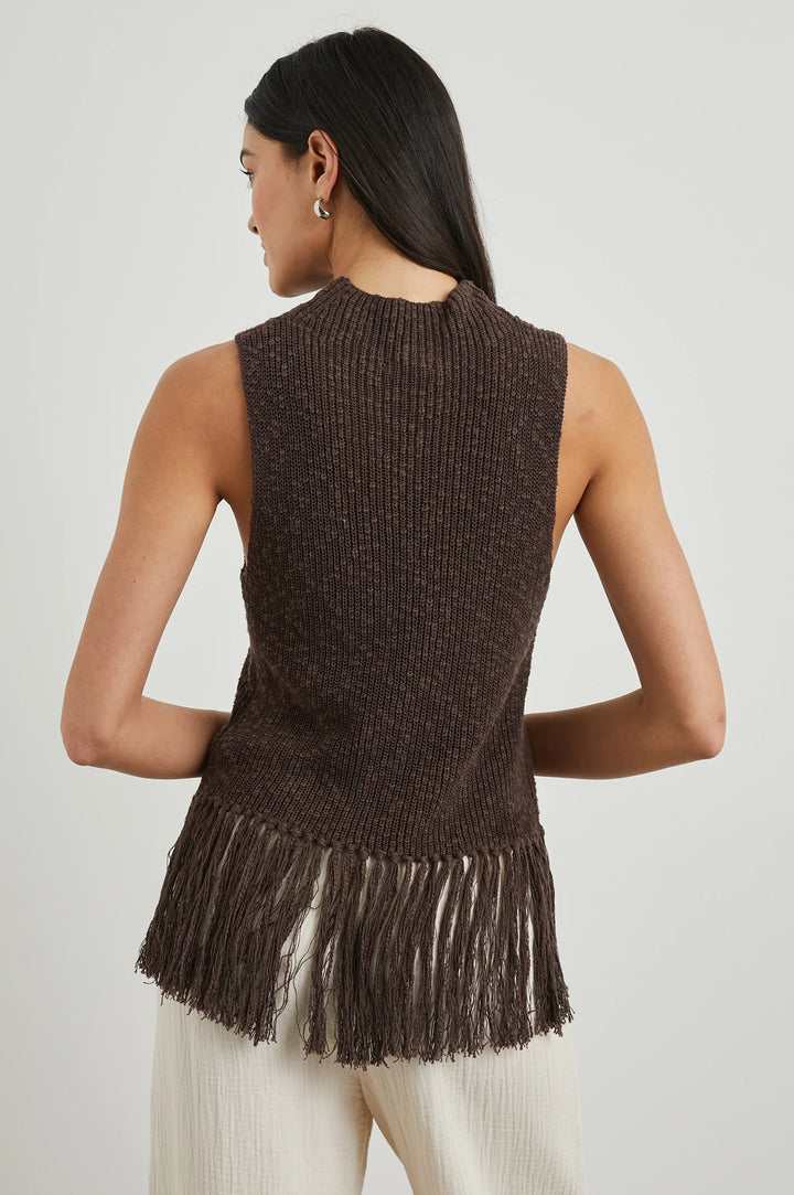 Rails Astrid Sleeveless Crochet Top - Umber