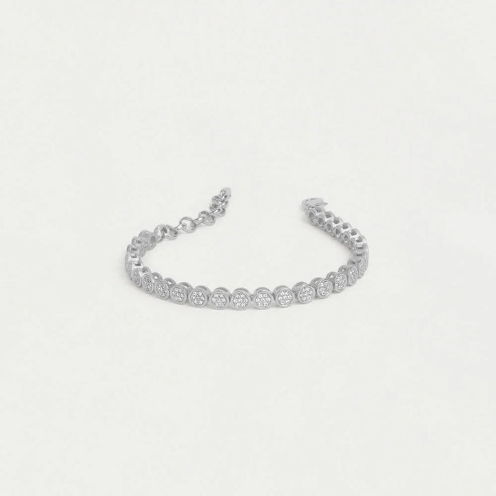 Dean Davidson Mirabeau Pave Bracelet in White Topaz/Silver available at Barbara Katz