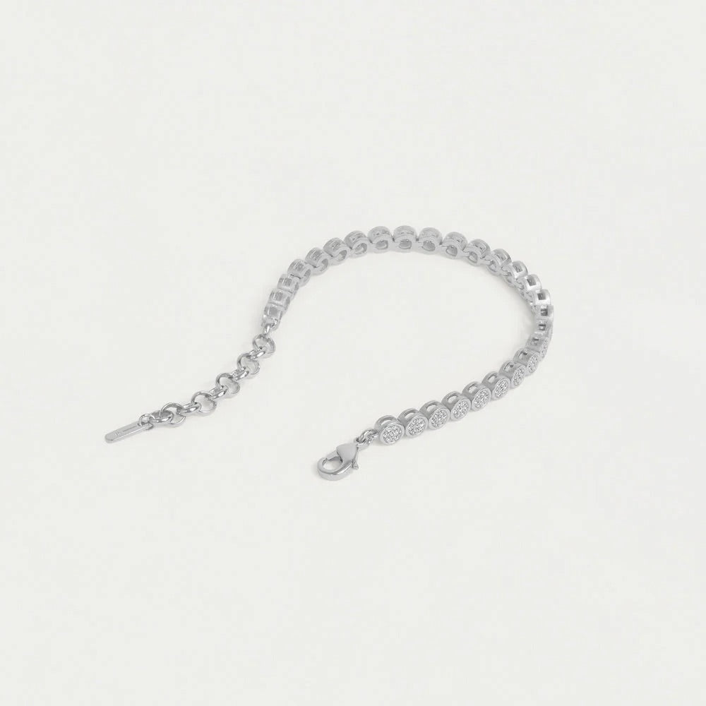 Dean Davidson Madeline Pave Bracelet in White Topaz/Silver available at Barbara Katz