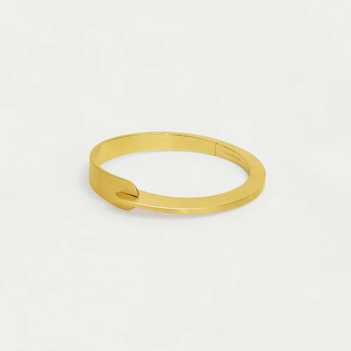 Dean Davidson Crosby Hinged Bangle in Gold available at Barbara Katz