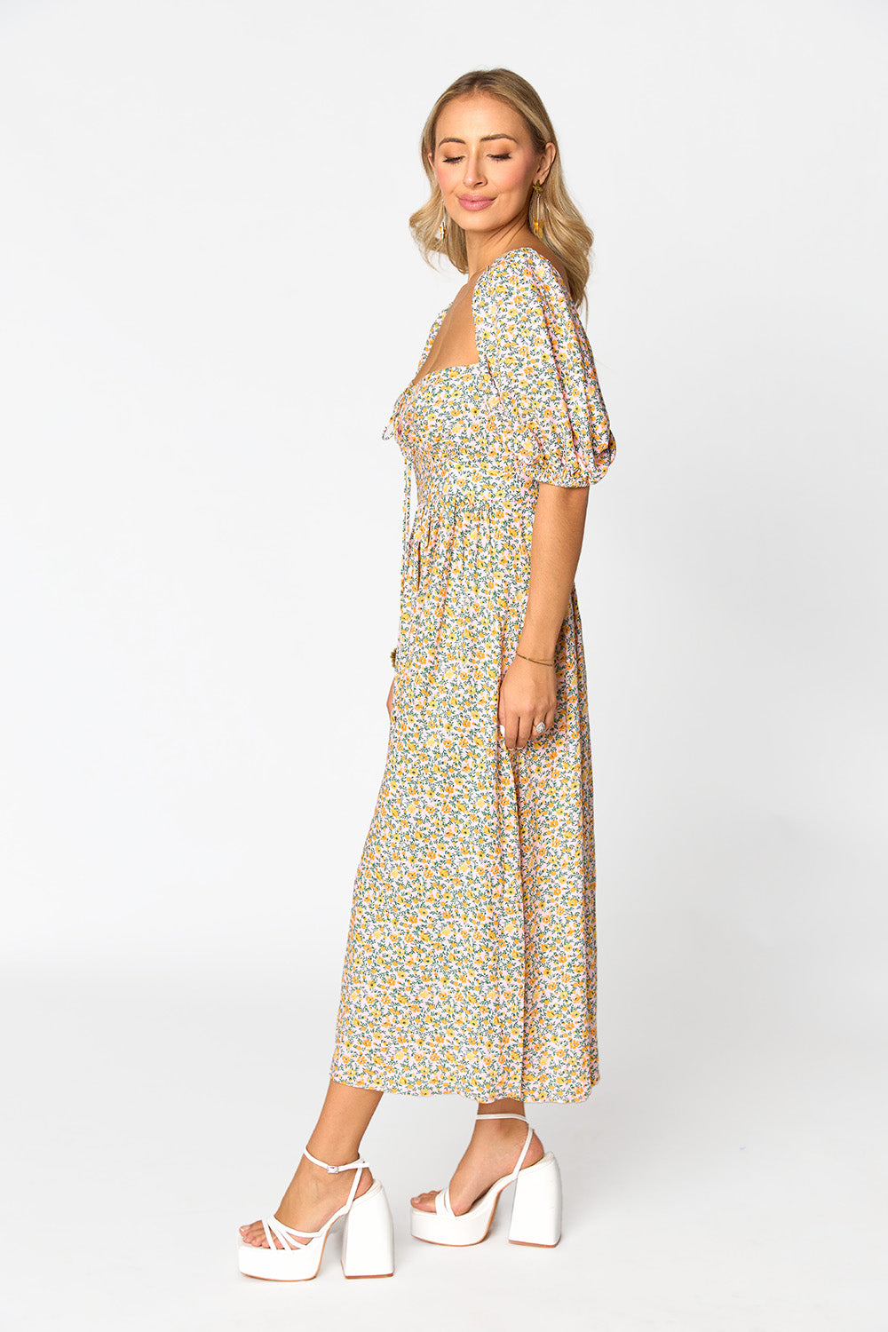 BuddyLove Olsen Midi Dress - Magnolia