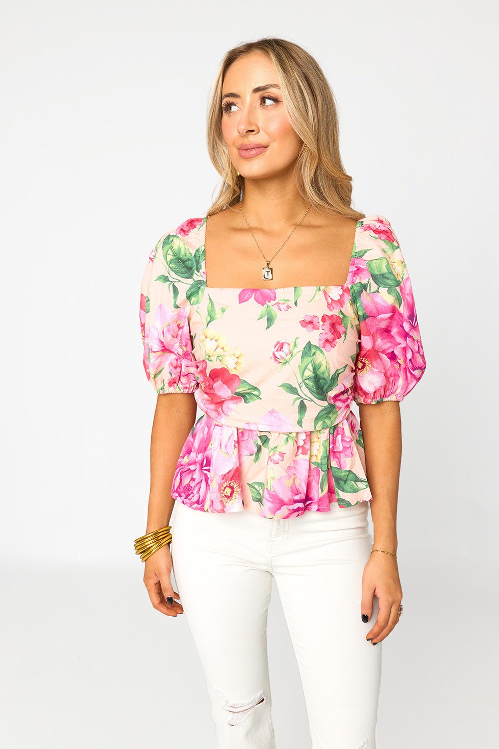 BuddyLove Mirabelle Puff Sleeve Top - Explorer