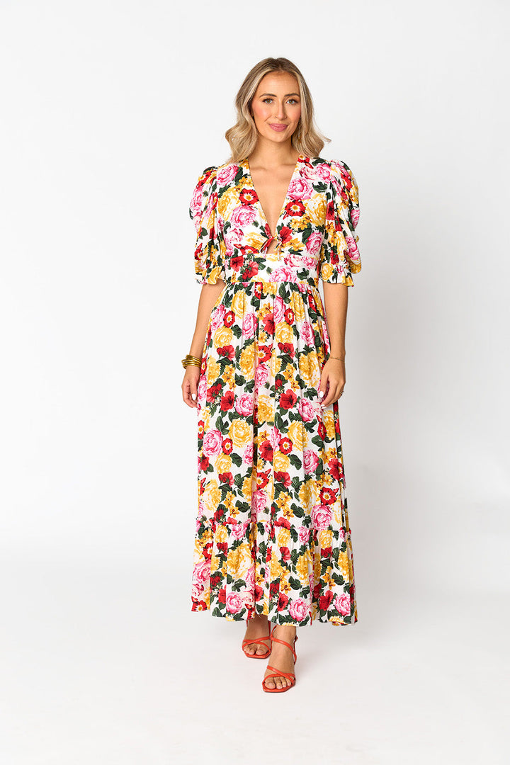 BuddyLove Miranda Puff Sleeve Maxi Dress - Vanity