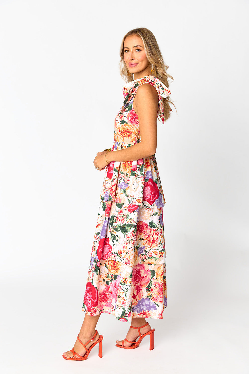 BuddyLove Drew Tiered Midi Dress - Love Story