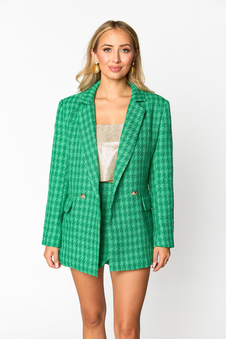 BuddyLove Avery Oversized Blazer - Ivy