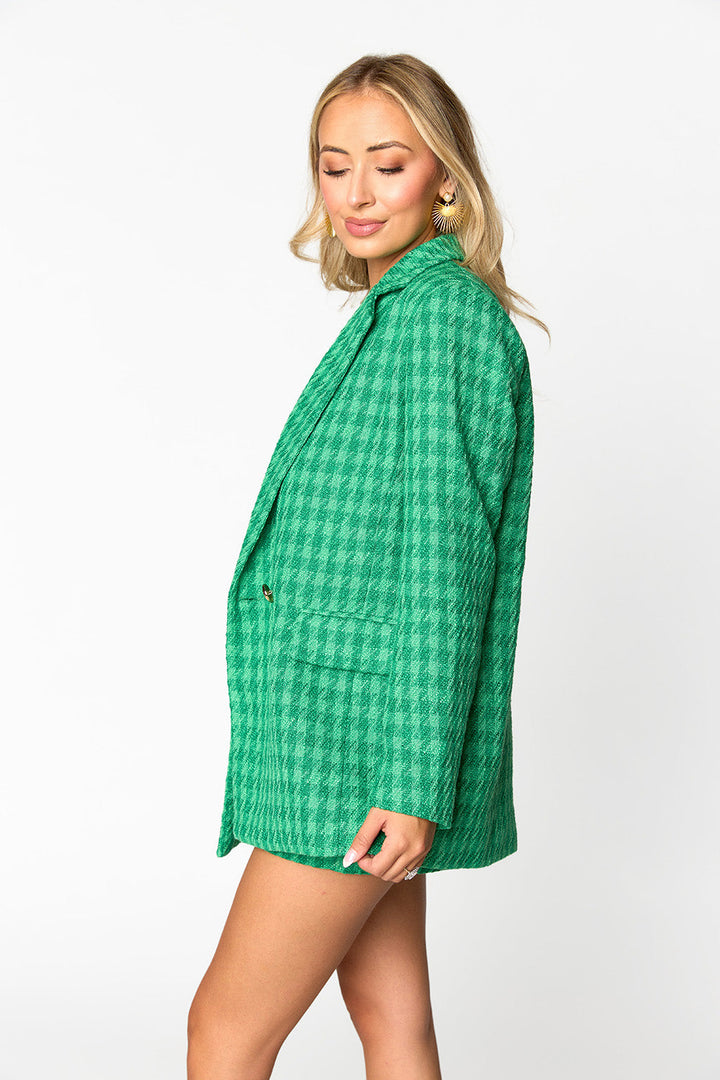 BuddyLove Avery Oversized Blazer - Ivy