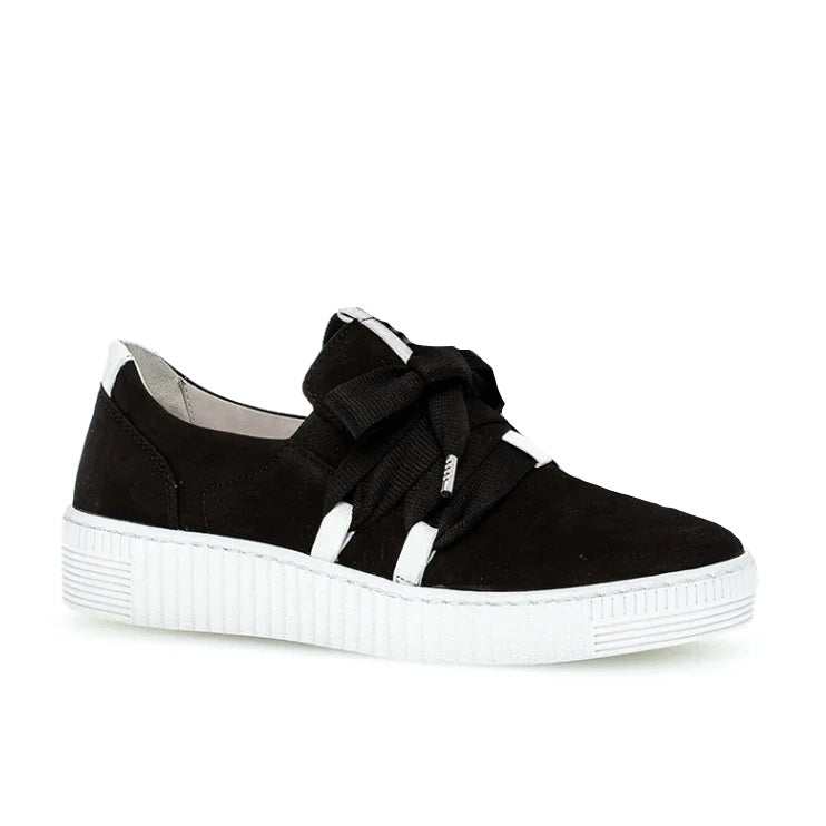 GABOR Bow Sneaker - Black