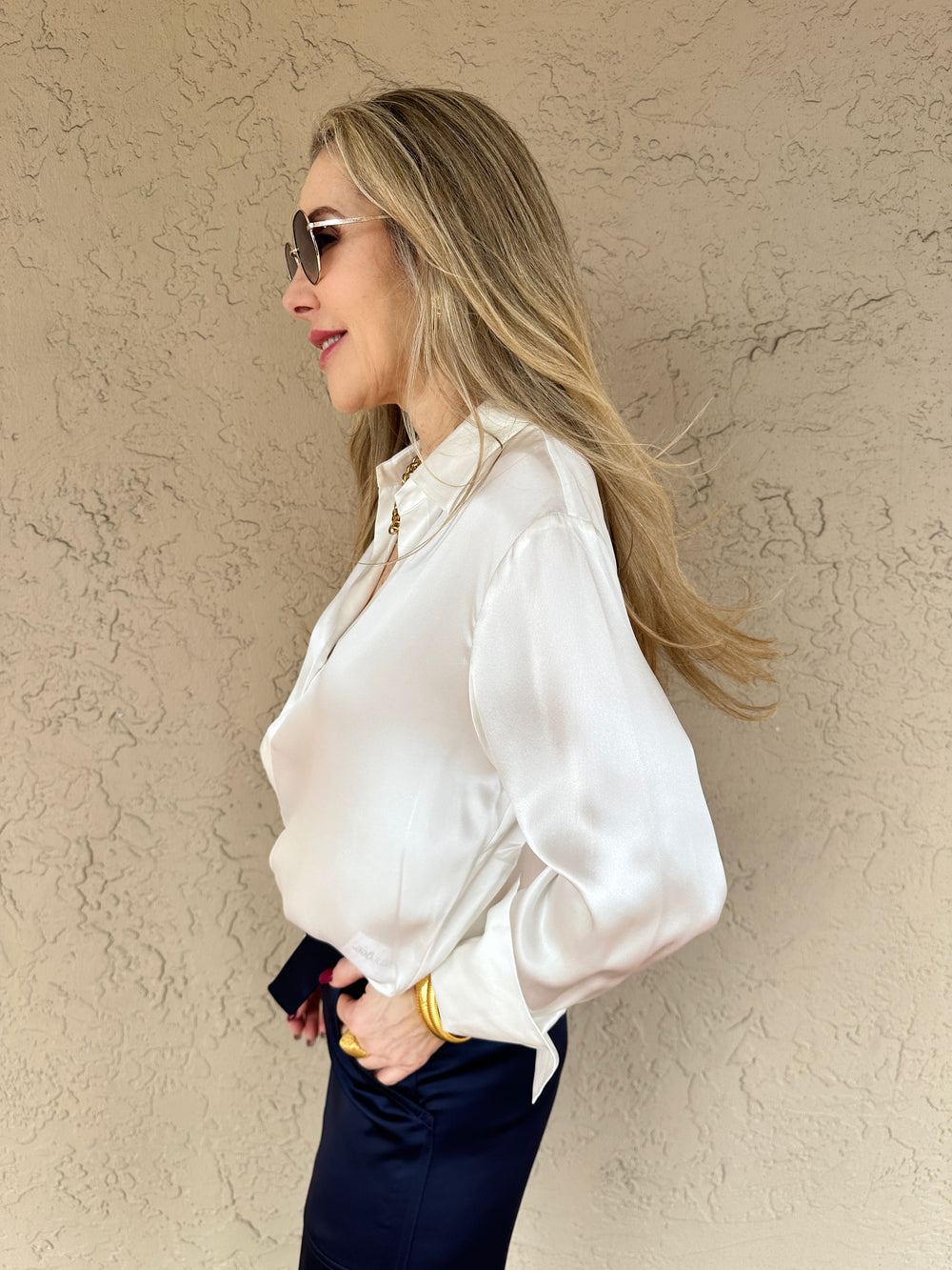 Catherine Gee Daria Silk Shirt - White