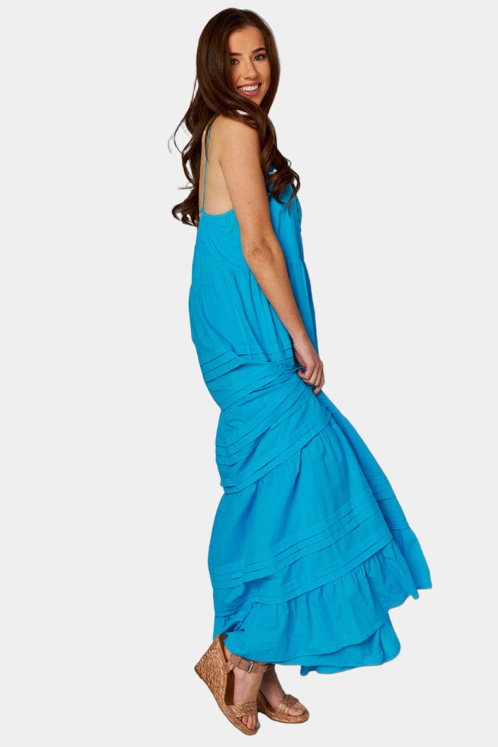 BuddyLove Jaxon Tiered Maxi Dress - Ocean