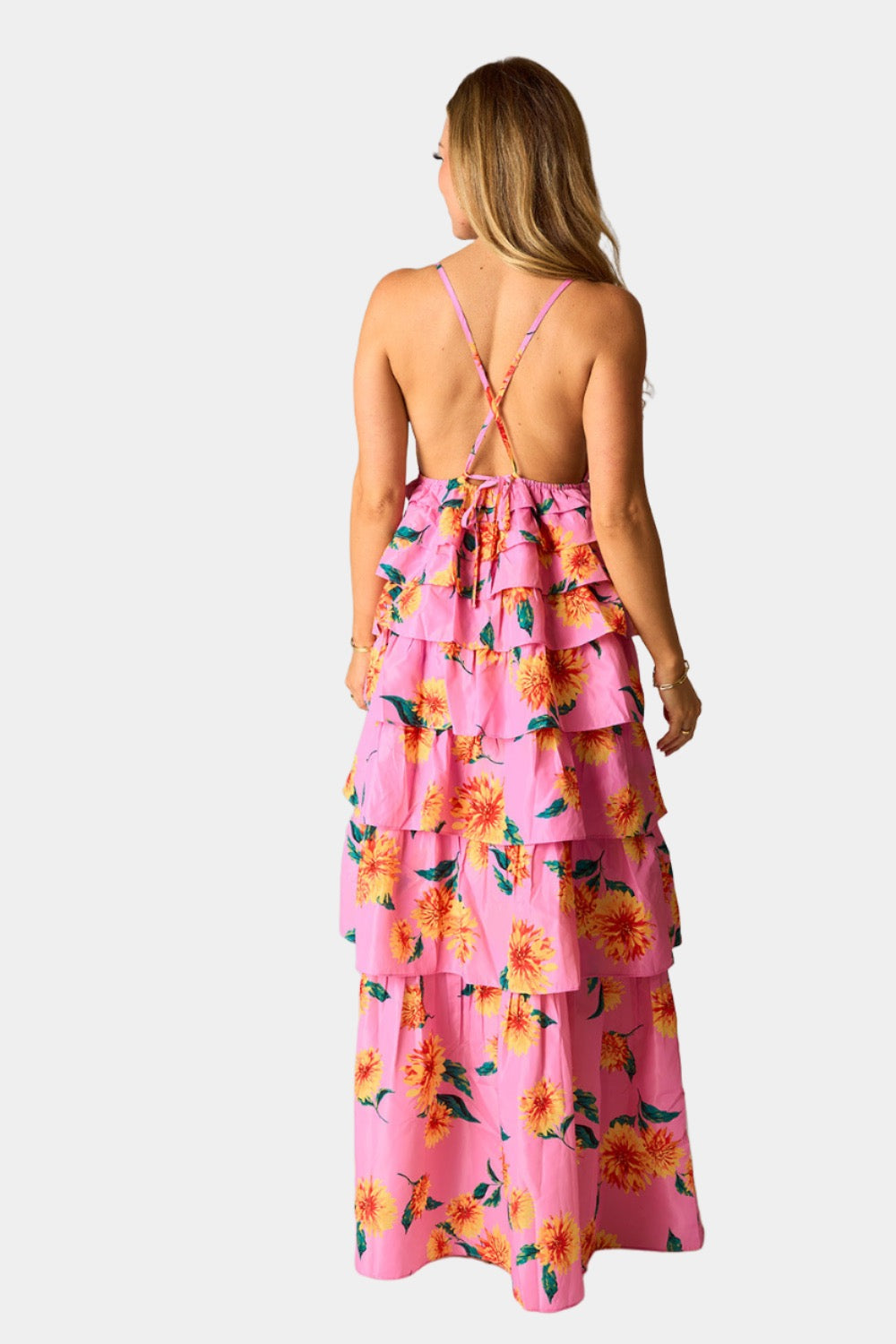 BuddyLove Callie Tiered Maxi Dress - Sunflower