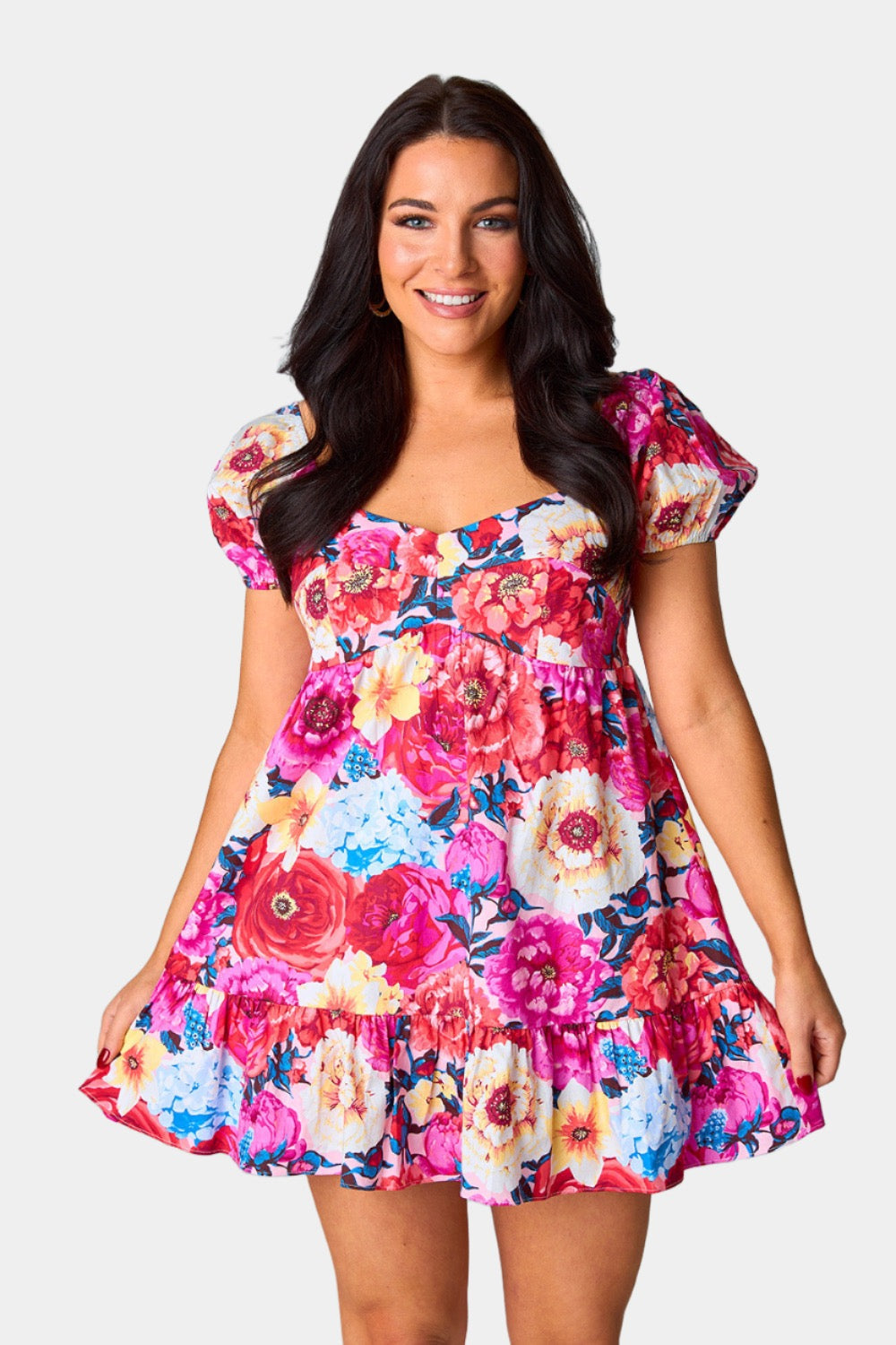 BuddyLove Diego Babydoll Mini Dress - Jubilee