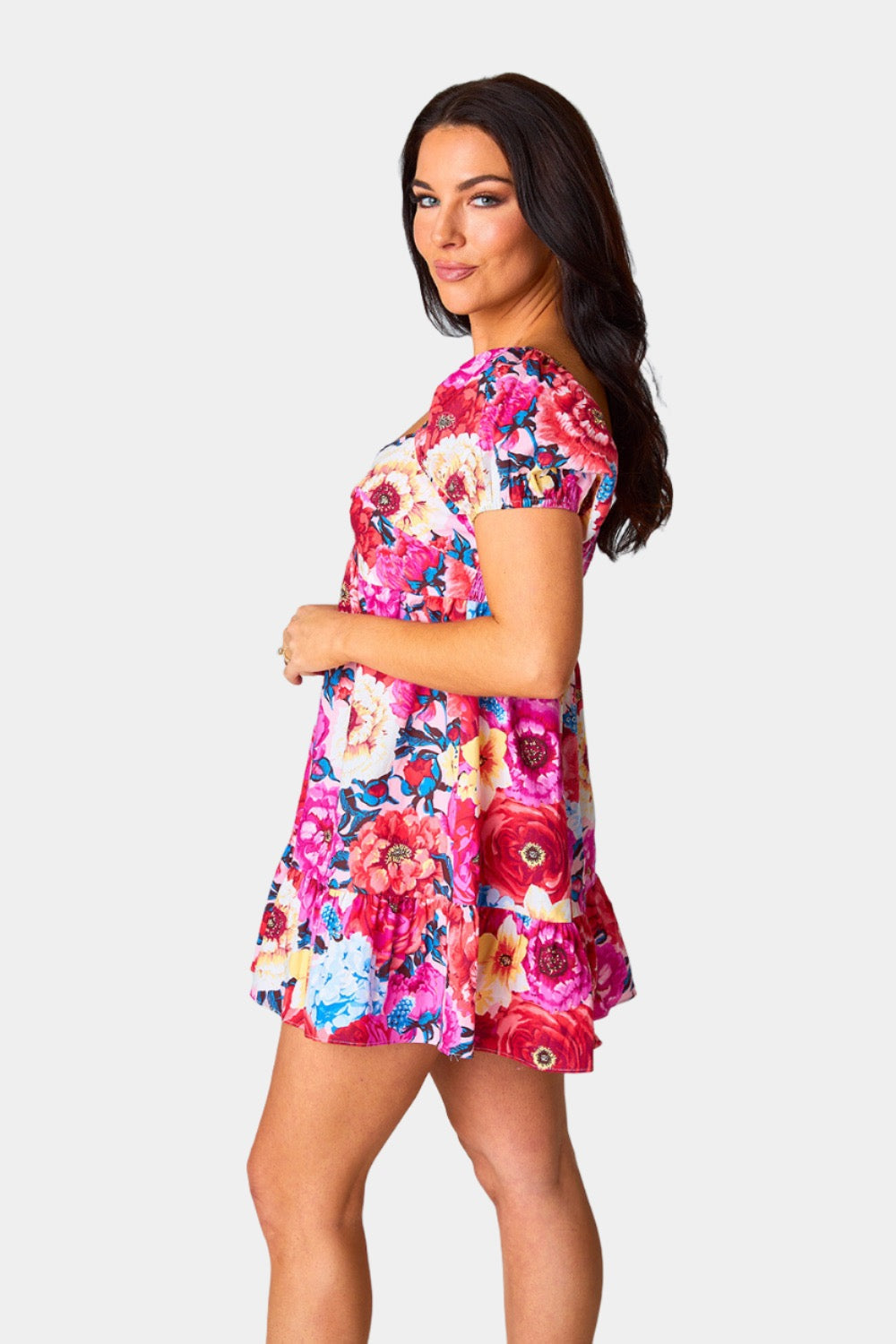 BuddyLove Diego Babydoll Mini Dress - Jubilee