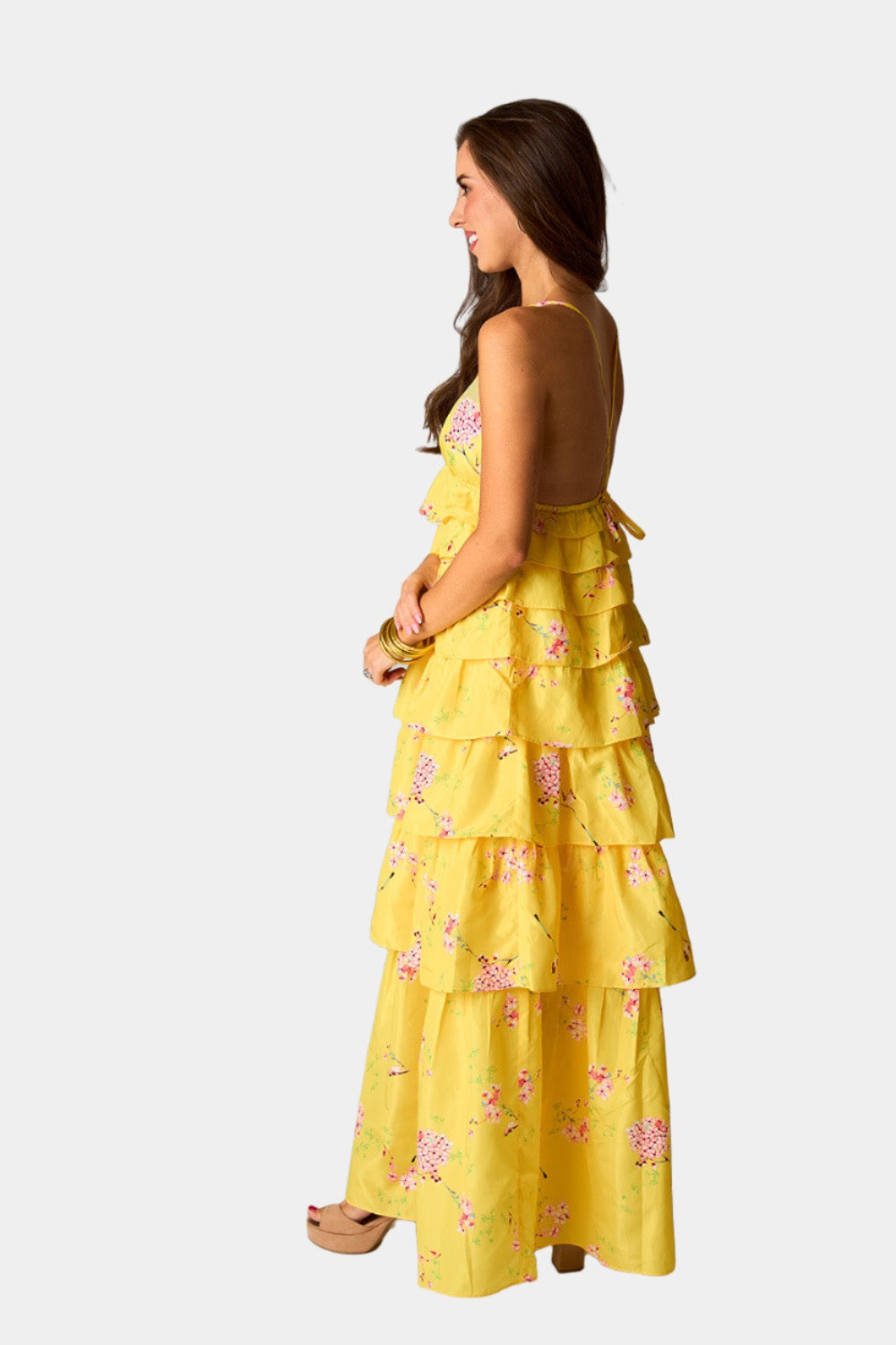 BuddyLove Callie Tiered Maxi Dress - Songbird