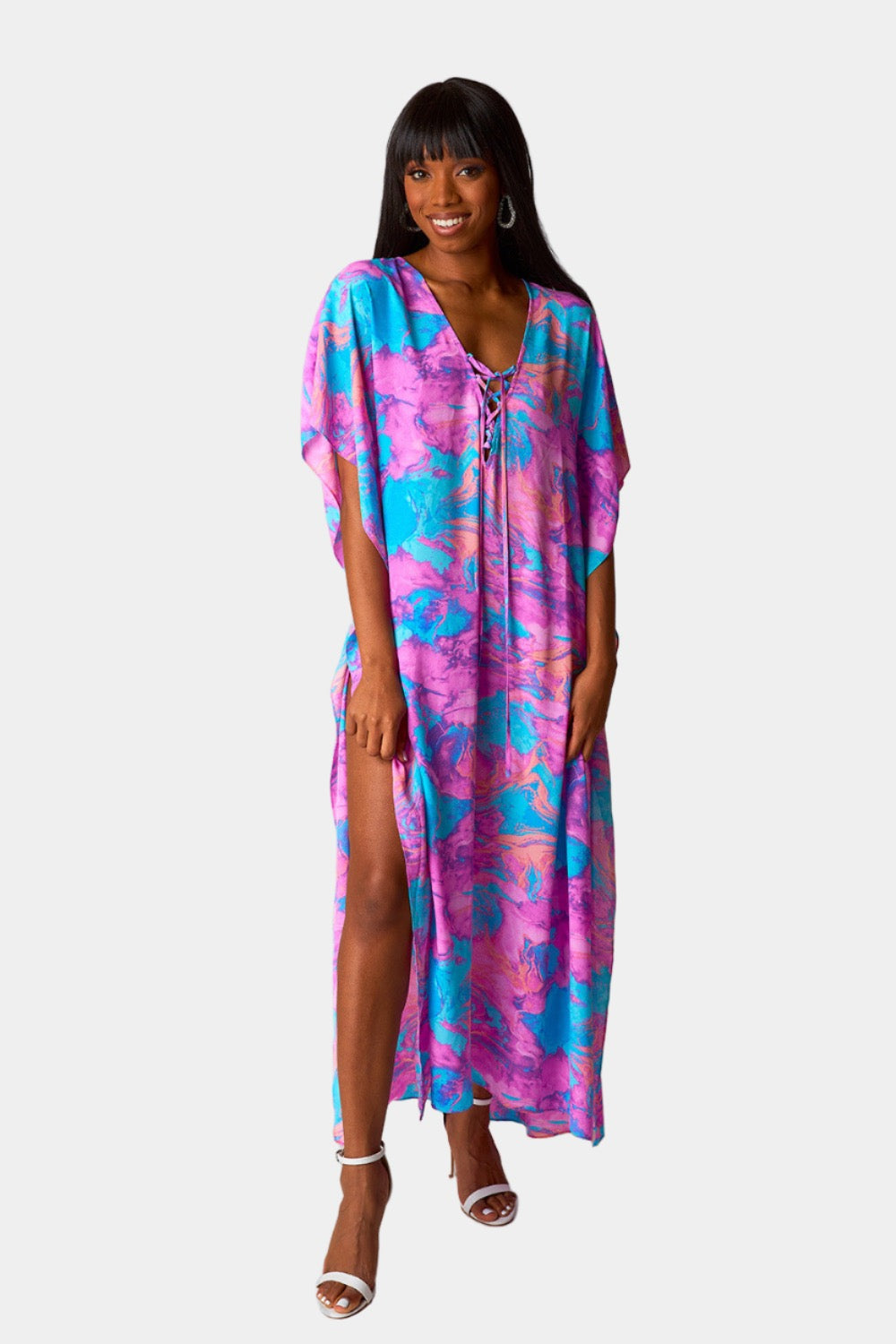 BuddyLove Tortolla Caftan Maxi Dress - Electro Pop