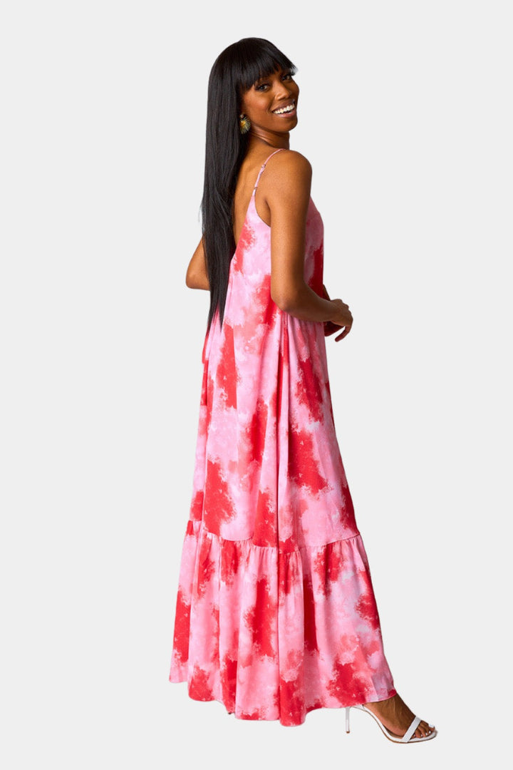 Katey Scooped Neck Maxi Dress - Sunset