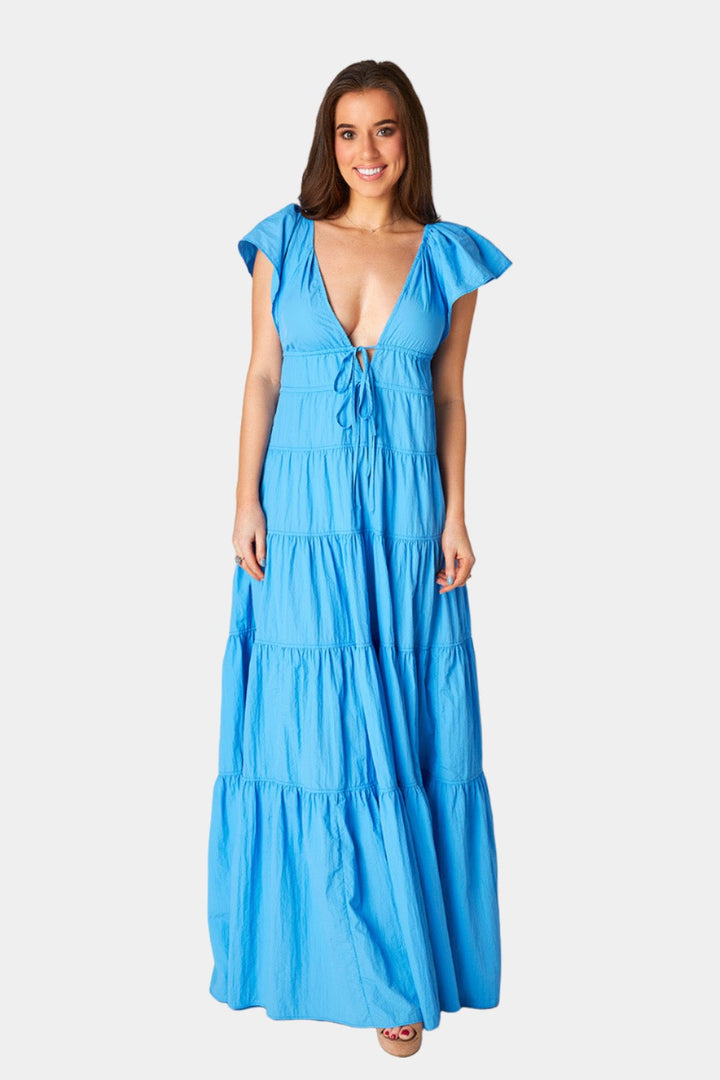 BuddyLove Holland Tiered Maxi Dress - Aquatic