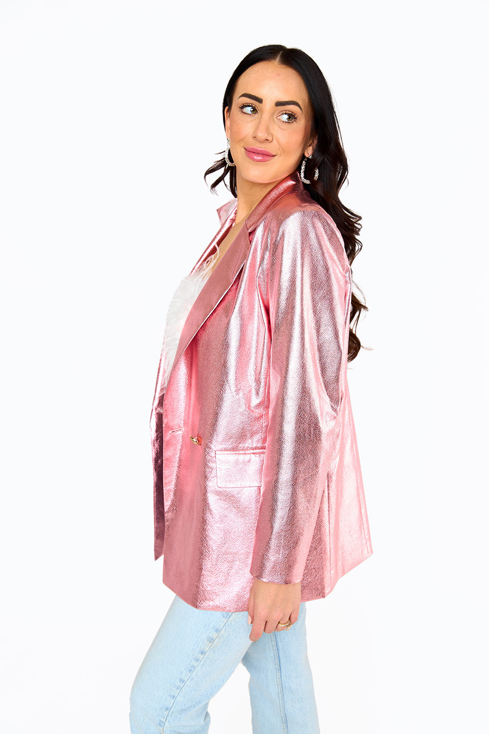 BuddyLove Avery Oversized Blazer - Begonia available at Barbara Katz