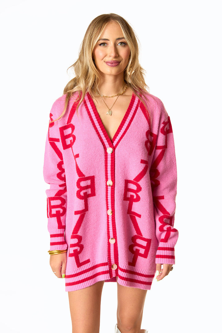 BuddyLove Varsity Cardigan Dress - Lovey Dovey