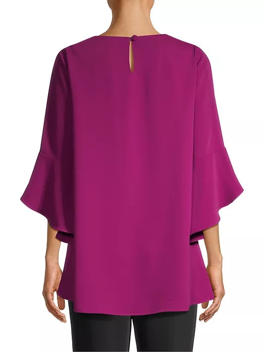 Caroline Rose Matte Crepe Julia Tunic - Berry