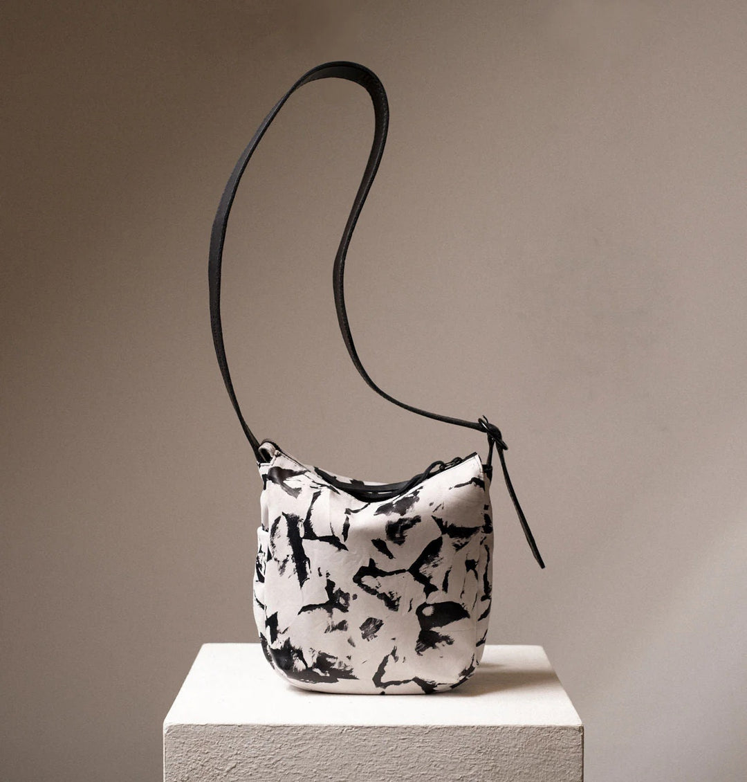 Daniella Lehavi Chicago Small Hobo Bag in Black & White available at Barbara Katz