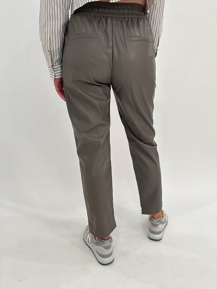 Marella Selva Jersey Trousers in Mud available at Barbara Katz