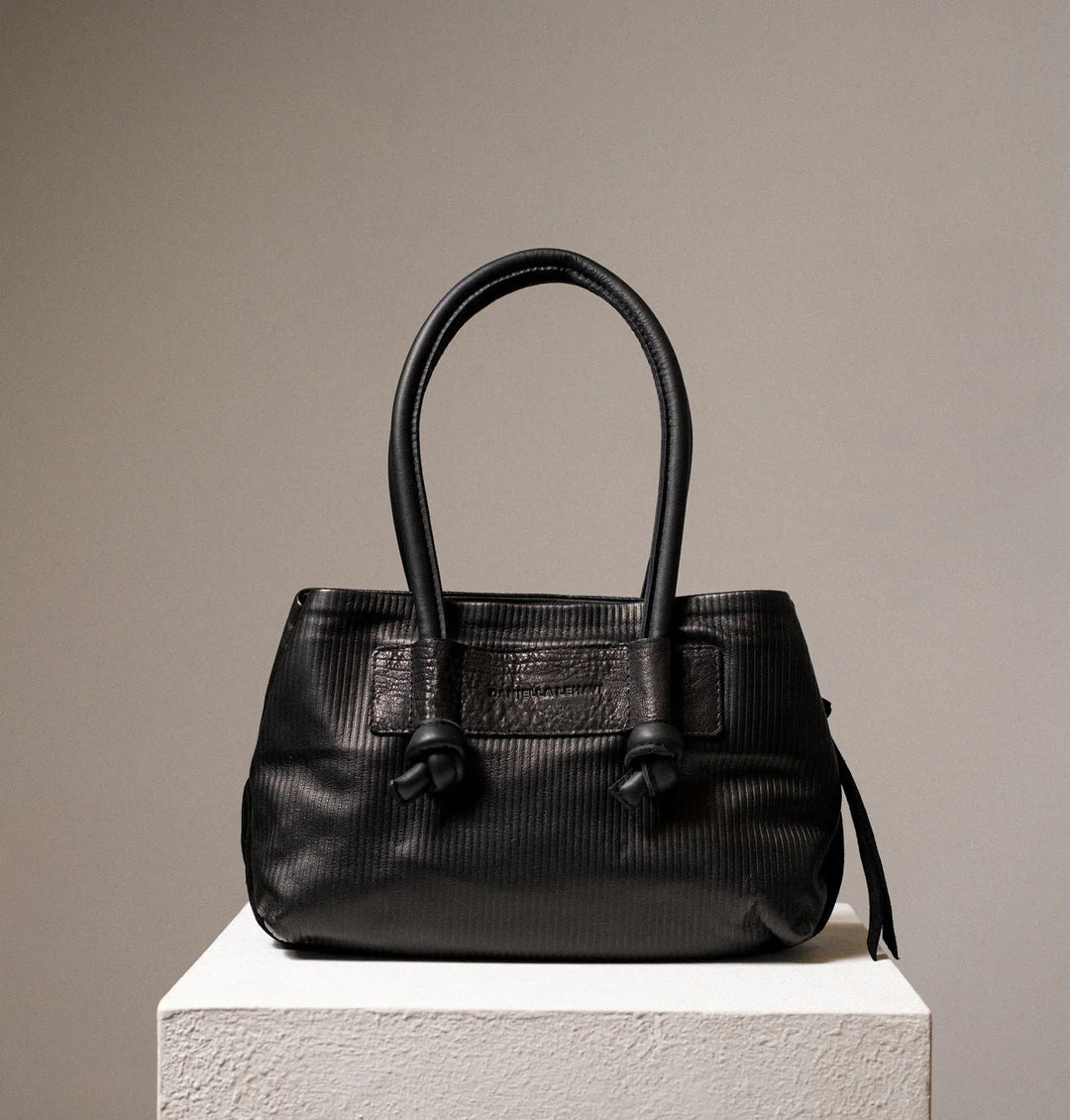 Daniella Lehavi Dallas Satchel Bag in Black Stripes available at Barbara Katz