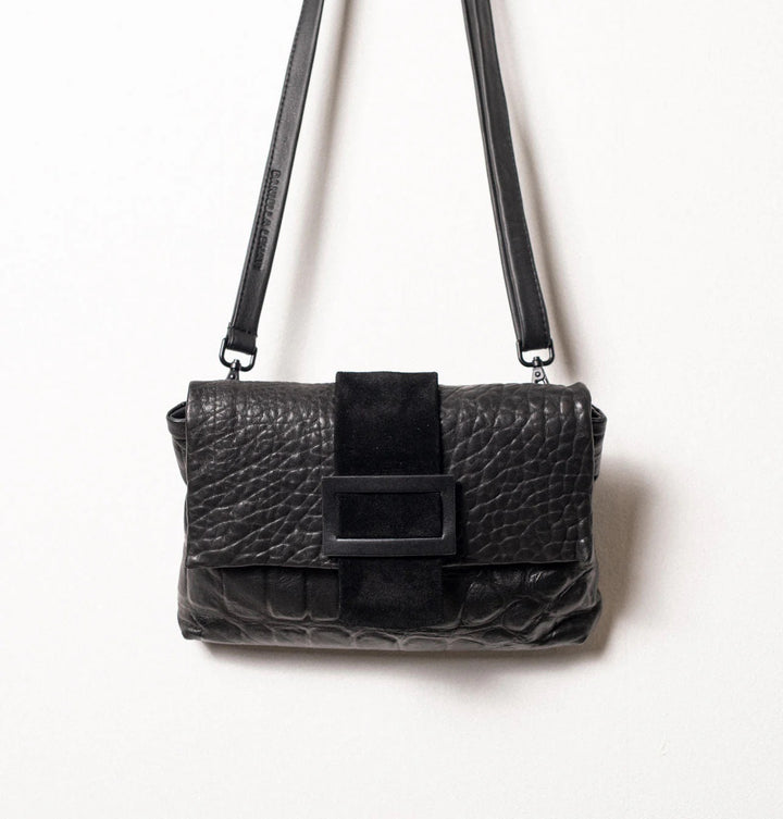 Daniella Lehavi Eva Clutch Bag in  Black Croco available at Barbara Katz