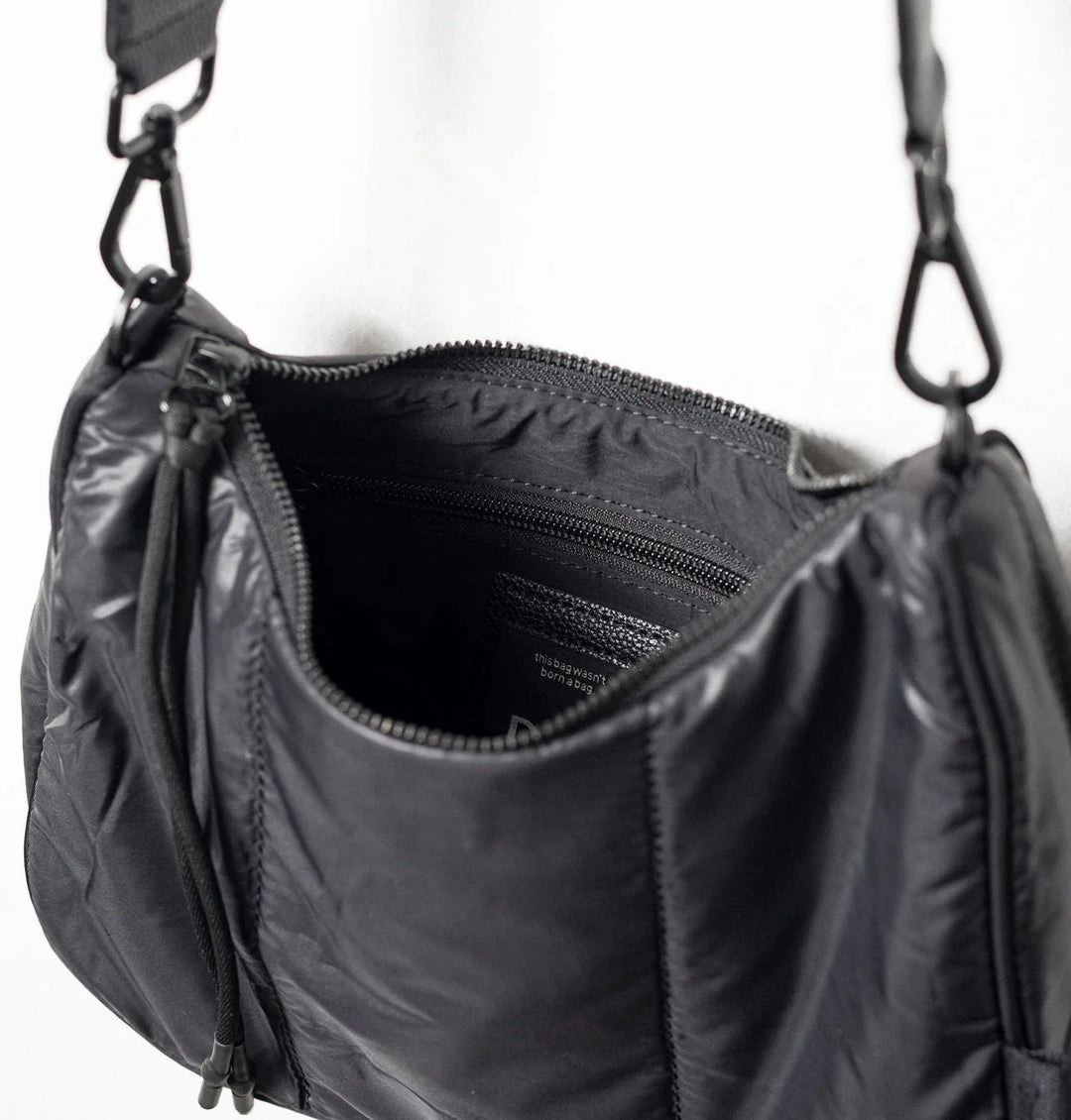 Daniella Lehavi Quilt Crossbody Bag in Black available at Barbara Katz