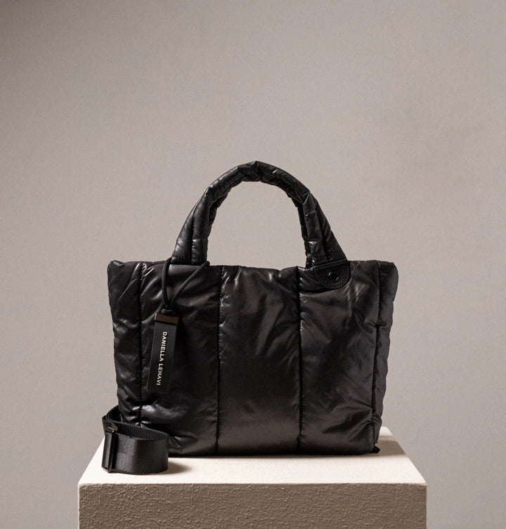 Daniella Lehavi Quilt Medium Tote Bag in Black available at Barbara Katz