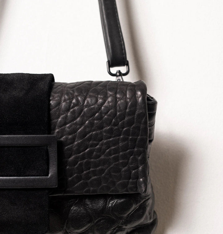 Daniella Lehavi Eva Clutch Bag in  Black Croco available at Barbara Katz