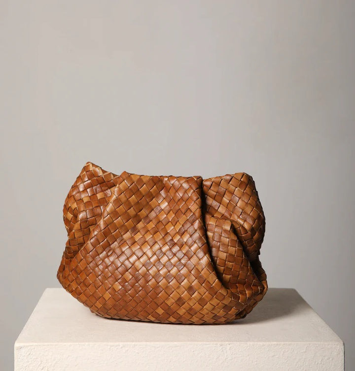 Daniella Lehavi Bali Mini Knotted Bag - Caramel Woven