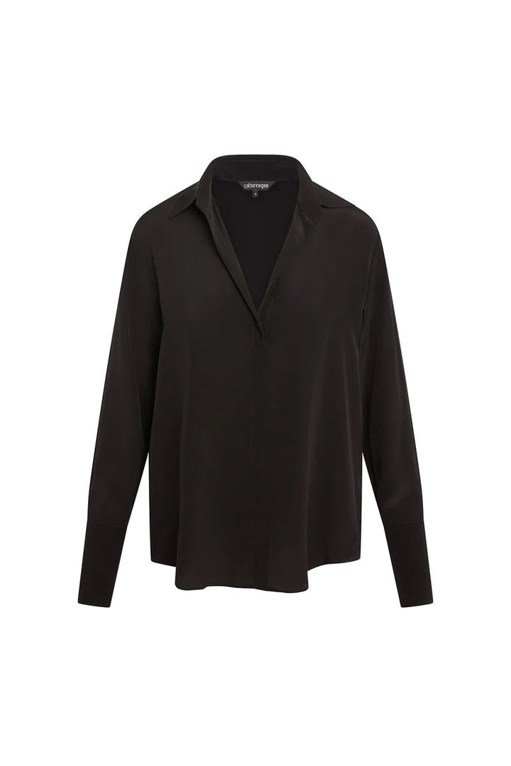 Daria Silk Shirt - Black